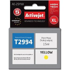 Activejet AE-29YNX Ink cartridge (replacement for Epson 29XL T2994; Supreme; 15 ml; yellow)