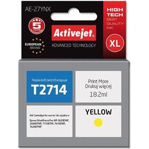 Activejet AE-27YNX Ink cartridge (replacement for Epson 27XL T2714; Supreme; 18 ml; yellow)