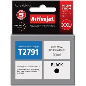 Activejet AE-27BNXX Ink cartridge (replacement for Epson 27XXL T2791; Supreme; 55 ml; black)