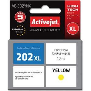 Activejet AE-202YNX ink (replacement for Epson 202XL H44010; Supreme; 12 ml; yellow)