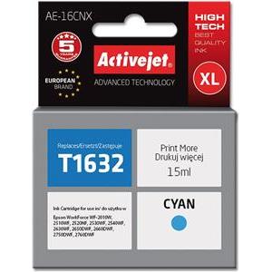 Activejet AE-16CNX Ink cartridge (replacement for Epson 16XL T1632; Supreme; 15 ml; cyan)