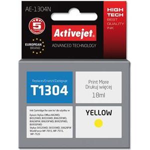 Activejet AE-1304N Ink (replacement for Epson T1304; Supreme; 18 ml; yellow)