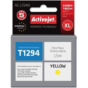 Activejet AE-1294N Ink cartridge (replacement for Epson T1294; Supreme; 15 ml; yellow)