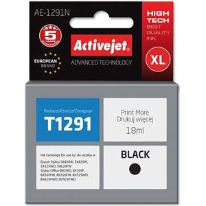 Activejet AE-1291N Ink (replacement for Epson T1291; Supreme; 18 ml; black)