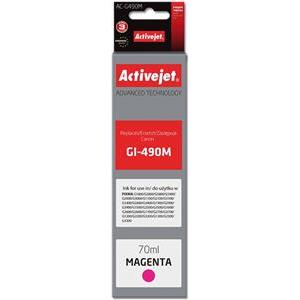Activejet AC-G490M Ink cartridge (replacement for Canon GI-490M; Supreme; 70 ml; 7000 pages, magenta)