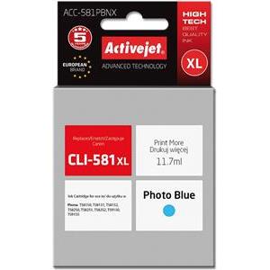 Activejet ACC-581PBNX Ink cartridge (replacement for Canon CLI-581PB XL; Supreme; 11,70 ml; photo cyan)