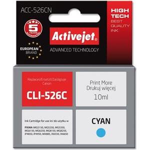 Activejet ACC-526CN Ink cartridge (replacement for Canon CLI-526C; Supreme; 10 ml; cyan)