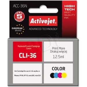 Activejet ACC-36N Ink cartridge (replacement for Canon CLI-36; Supreme; 12.5 ml; colour)