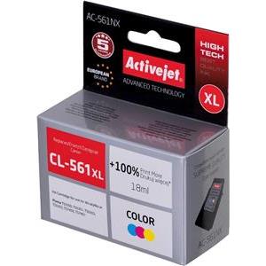 Activejet AC-561NX Printer Ink for Brother, Replacement Canon CL-561XL; Supreme; 18 ml; Color