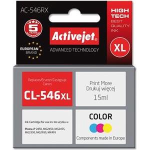 Activejet AC-546RX Ink cartridge (replacement for Canon CL-546XL; Premium; 15 ml; color)