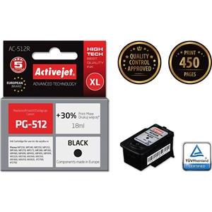 Activejet AC-512R Ink cartridge (replacement for Canon PG-512; Premium; 18 ml; black)