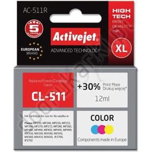 Activejet AC-511R Ink cartridge (replacement for Canon CL-511; Premium; 12 ml; color)