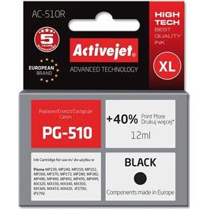 Activejet AC-510R Ink cartridge (replacement for Canon PG-510; Premium; 12 ml; black)