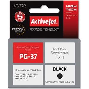 Activejet AC-37R Ink cartridge (replacement for Canon PG-37; Premium; 12 ml; black)