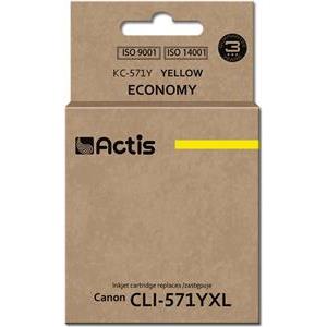 Actis KC-571Y ink (replacement for Canon CLI-571Y; Standard; 12 ml; yellow)