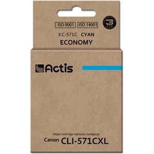 Actis KC-571C ink (replacement for Canon CLI-571C; Standard; 12 ml; cyan)