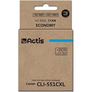 Actis KC-551C ink (replacement for Canon CLI-551C; Standard; 12 ml; cyan (with chip)