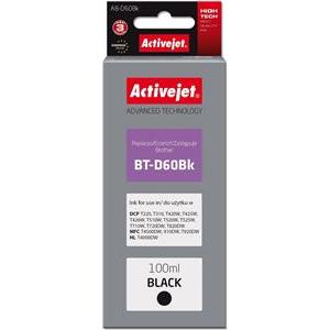 Activejet AB-D60Bk Ink Cartridge (replacement for Brother BT-D60Bk; Supreme; 100 ml; black)