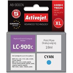 Activejet AB-900CN Ink (replacement for Brother LC900Bk; Supreme; 17.5 ml; cyan)