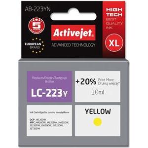 Activejet AB-223YN Ink (replacement for Brother LC223Y; Supreme; 10 ml; yellow)