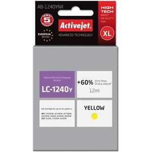 Activejet AB-1240YNX ink (replacement for Brother LC1220Bk/LC1240Bk; Supreme; 12 ml; yellow)