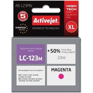 Activejet AB-123MN Ink cartridge (replacement for Brother LC123M/121M; Supreme; 10 ml; magenta)