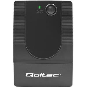 Qoltec 53772 uninterruptible power supply (UPS) Line-Interactive 0.65 kVA 360 W 1 AC outlet(s)
