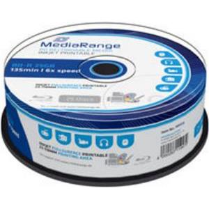 MediaRange BD-R 25GB 6x voll bedruckbar 25pcs Cakebox