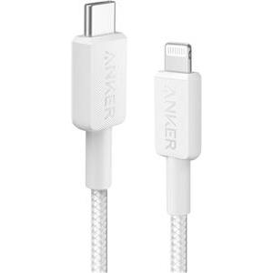 Anker 322 USB-C to Lightning braided cable 1.8m white