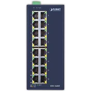 Planet Industrial 16-Port (16x100Mbps RJ45) Switch (-40~75C), unmanaged