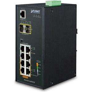 Planet Industrial 4-Port 10 100 1000T 802.3at PoE 4-Port 10 100 1000T 2-Port 100 1000X SFP Managed Switch