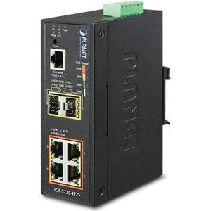 Planet Industrial L2 4-Port GbE 802.3at PoE 2-Port 100 1000X SFP