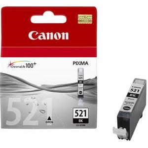 Tinta Canon CLI-521Bk, black