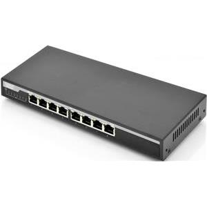 DN-95340 - DIGITUS Professional 8-Port 10/100/1000 Mbps PoE Gigabit Desktop Switch