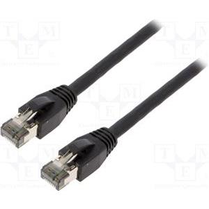 Premium Cat.8.1 patch cable, black, 5m