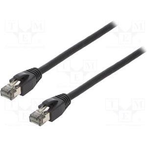 Premium Cat.8.1 patch cable, black, 10m