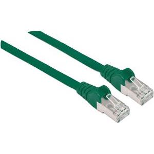 S/FTP 26 AWG, CAT7 Raw Cable, CAT6a Modular plugs, 7.5 m, Green