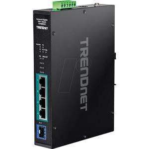 TRENDnet 5-port Indust. Gbit PoE+ DIN-Rail Switch -20/+65°C