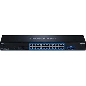 TRENDnet 24-Port Gigabit Switch with 2 x 10G SFP+ Slots