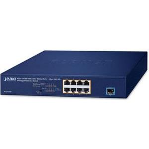 Planet MGS-910XP - 8-Port 10 100 1000 2500T 802.3at PoE 1-Port 10G SFP