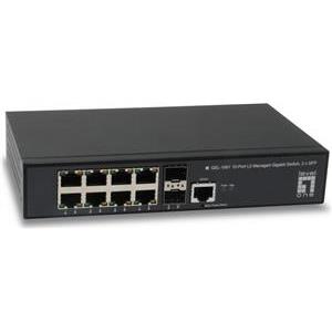 LevelOne Switch 8x GE GEL-1061 2xGSFP 19