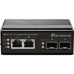 LevelOne Switch 2x GE IGP-0431 2xGSFP 180W 2xPOE+
