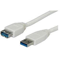 USB 3.0 kabel 0,8m, AF - AM, Roline, bijeli 11.99.8977-50