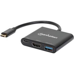 MANHATTAN USB-C to HDMI 3-in-1 Docking Converter with PD