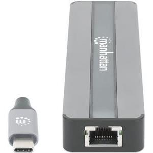 MANHATTAN 7-in-1 docking station HDMI RJ45 2xUSB-A SD/MicroSD