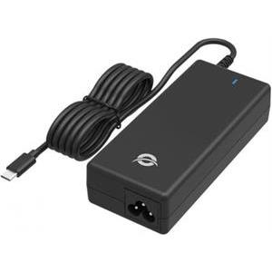 CONCEPTRONIC punjač 1Port 100W GaN, USB-C UK utikač crni