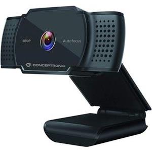 CONCEPTRONIC Webcam AMDIS 1080P(2K über Sof) AF (Web+Mic.)sw