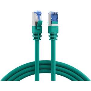 S/FTP 26 AWG, CAT7 Raw Cable, CAT6a Modular plugs, 10 m, Green