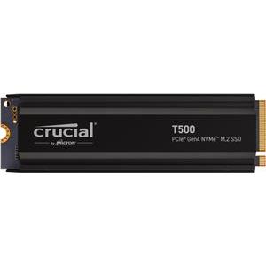 Crucial SSD Crucial T500 2TB PCIe Gen4 NVMe M.2 SSD with heatsink, EAN: 649528940001