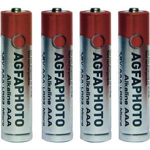 4x AAA, Alkaline, 1.5V, LR03